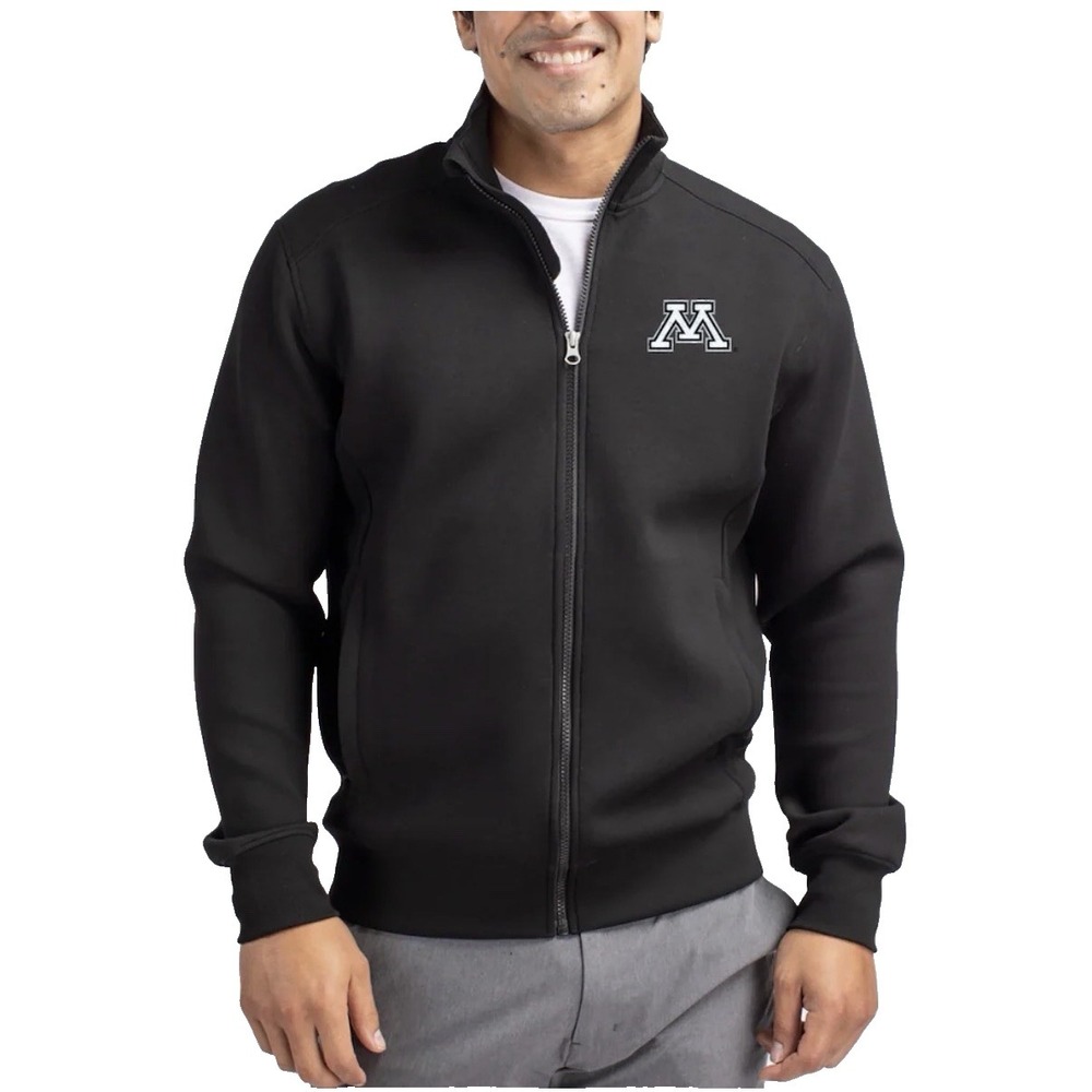Cutter & Buck Roam Eco Sweatshirt Mens M Black Pullover Minnesota Golden Gophers